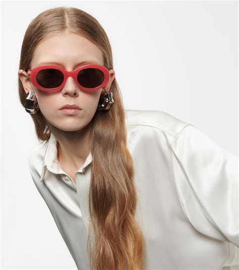 celine triomphe red sunglasses|CELINE Eyewear .